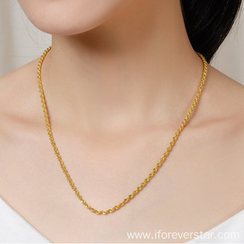 Chain Real Gold Rope Necklace